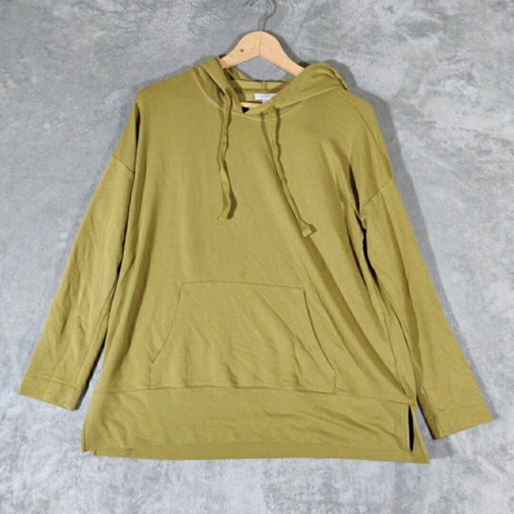 J Jill‎ Sweatshirt Womens XS Petite Green Hoodie Pullover Hooded Activewear